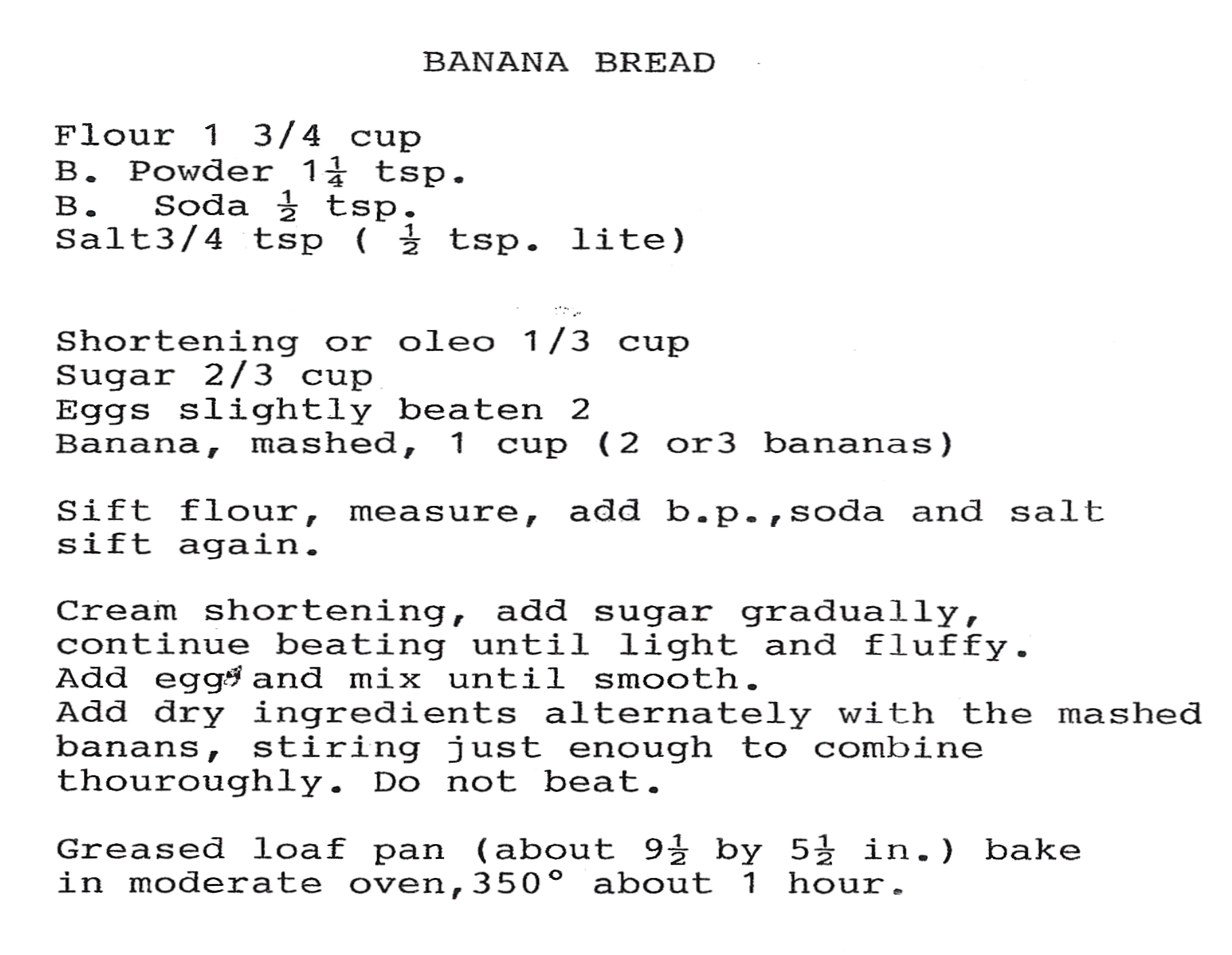 Banana Bread Image